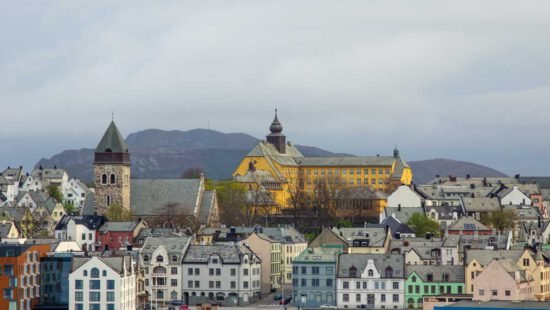 Alesund art nouveau-architectuur