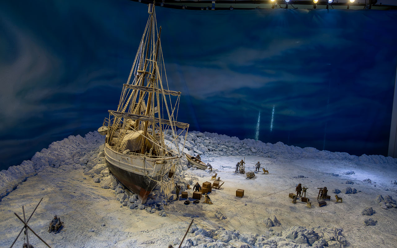 maquette poolschip Fram