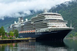 MS Rotterdam In flam