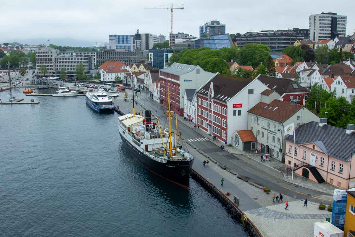 stavanger haven uitzicht op Gamle Stavanger